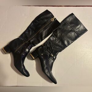 Tory Burch Black Over the Knee Boots